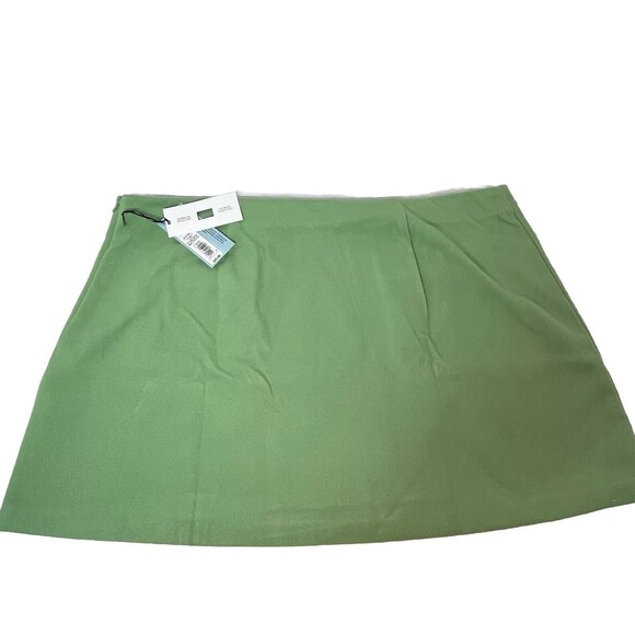 Future Collective Women Plus Size Retro Green Double Pocket Felt Mini Skirt NEW! - Picture 11 of 14